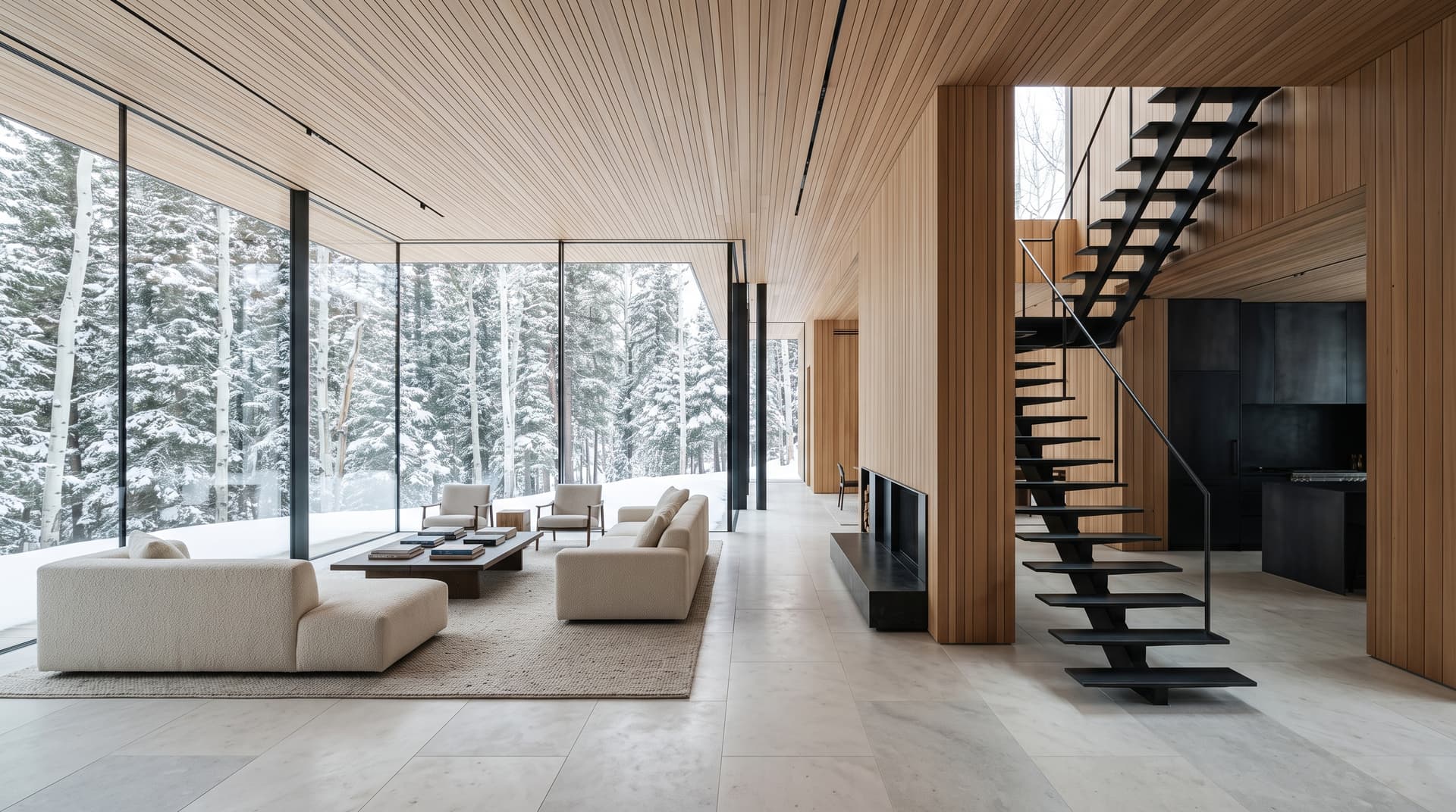 Glass Pavilion interior
