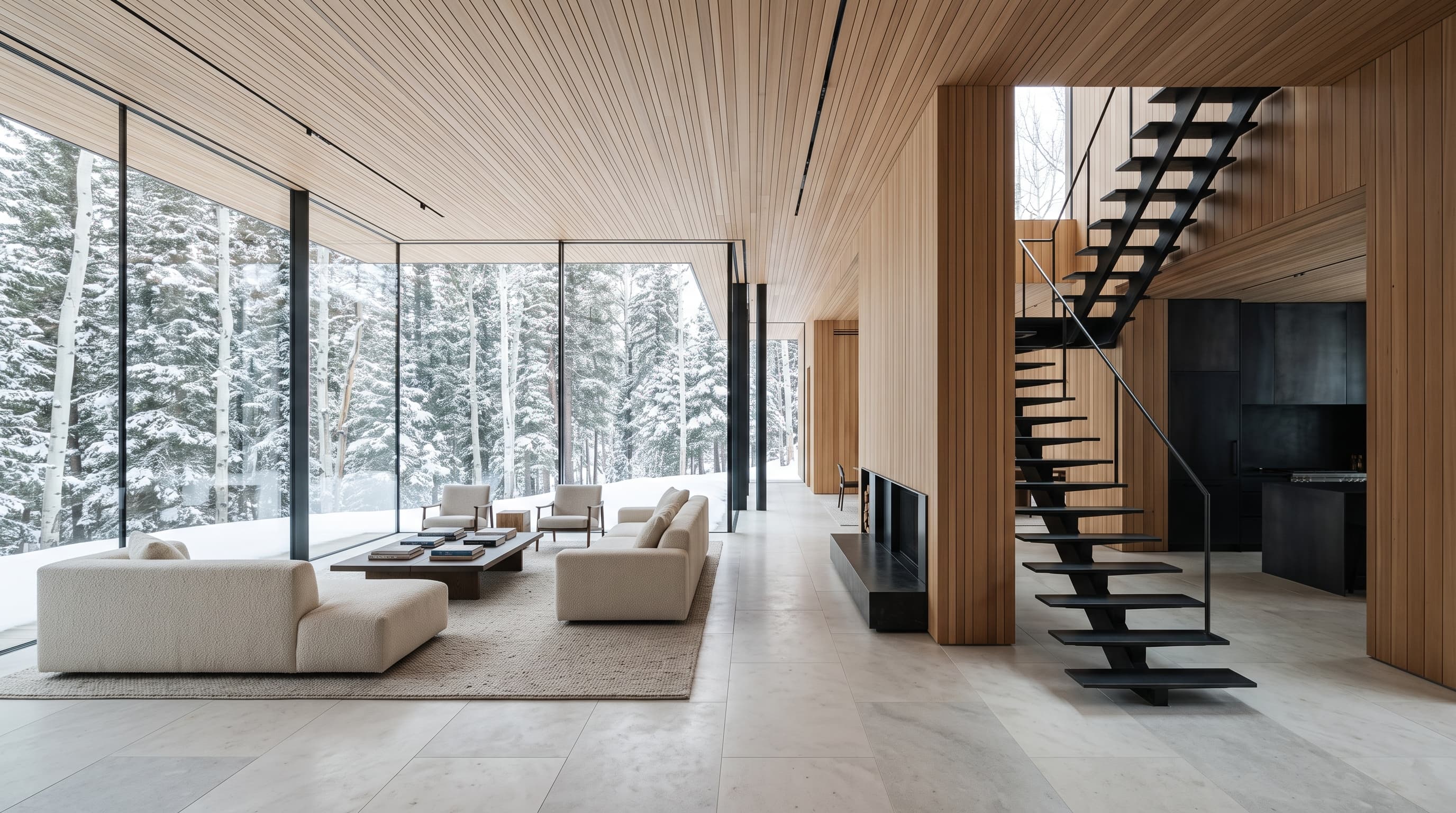 Glazing wall, great room — Aspen
