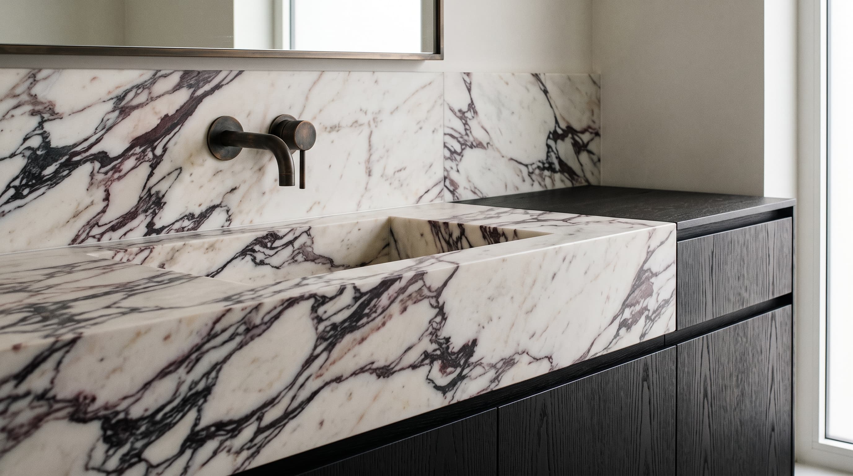 Primary bath — Calacatta Viola